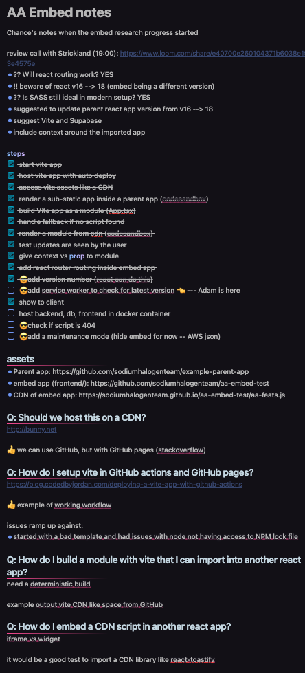 documenting the problem in Obsidian